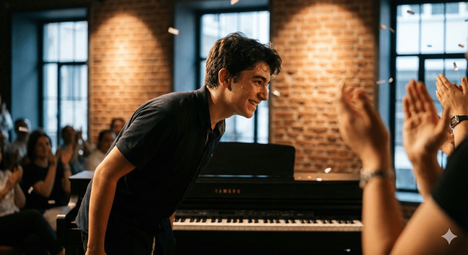 Özgüven gelişimi sağlayan piyano performansı ve sanat eğitimi.