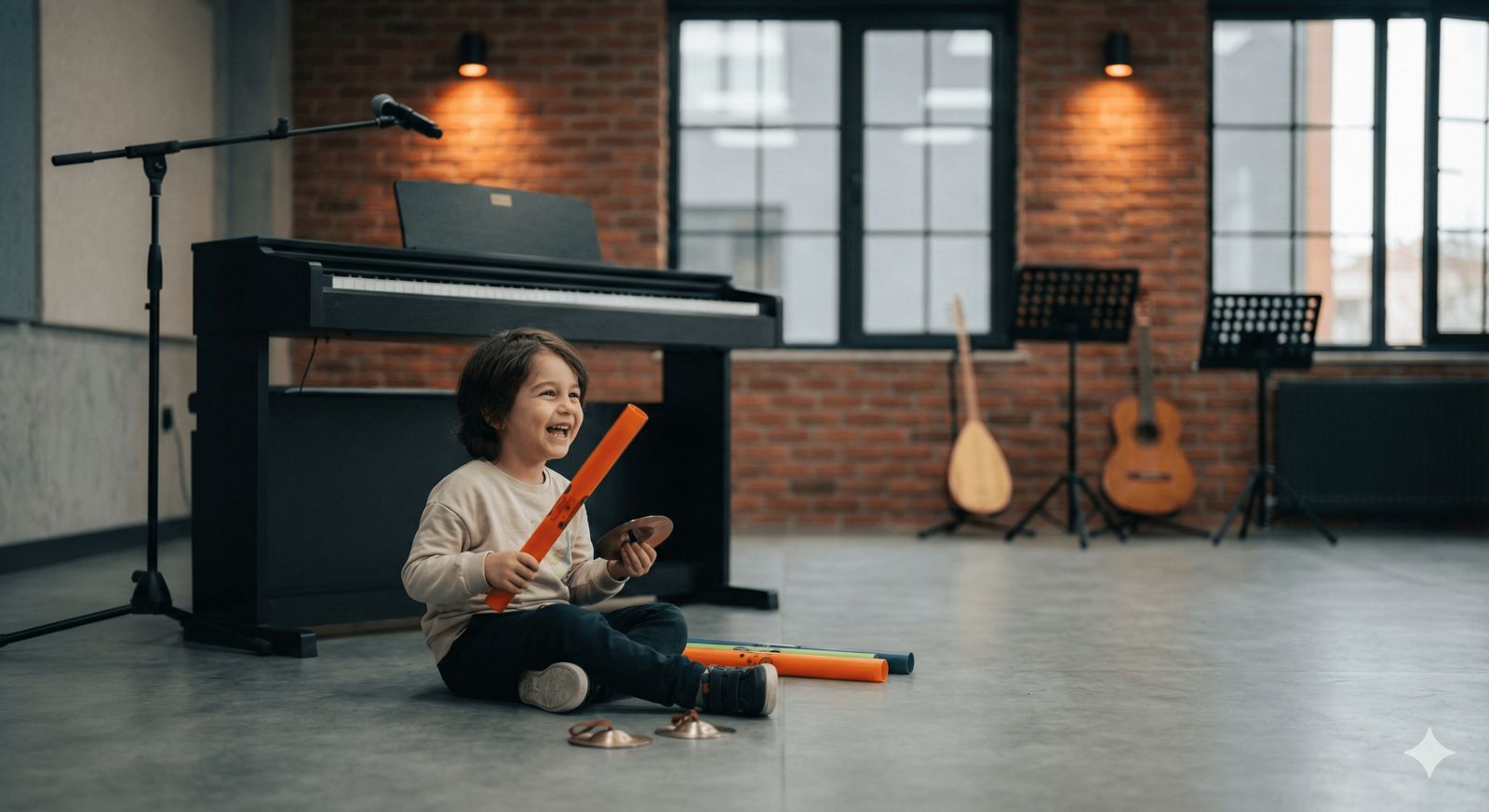 Okul öncesi piyano eğitimi ve Orff ritim çalışmaları entegrasyonu.