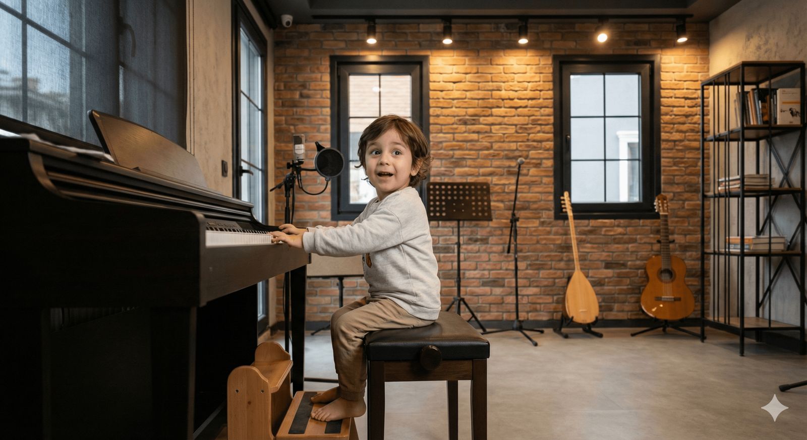 Çocuklar için grup piyano dersleri ve müzikal sosyalleşme ortamı.