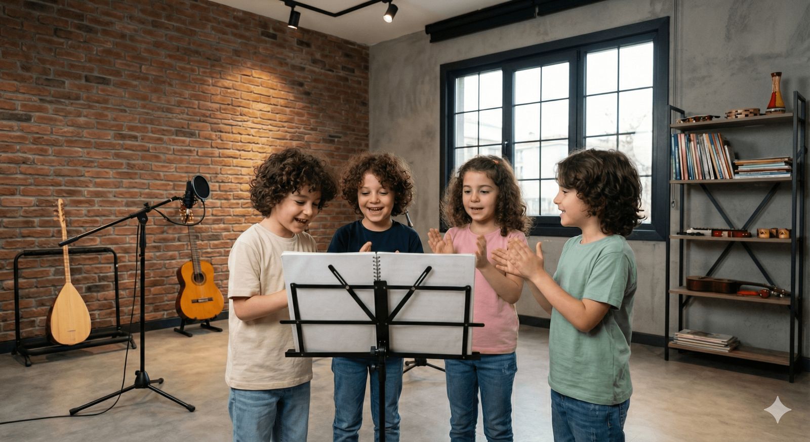 Çocuklar için oyun temelli müzik eğitimi, grup çalışması ve ritim etkinlikleri