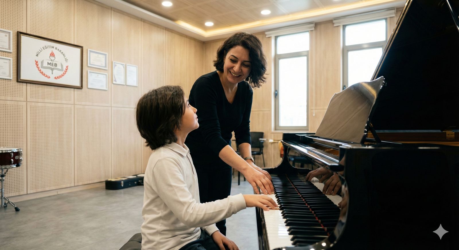 Çekmeköy ve çevresinden gelen öğrenciler için MEB onaylı profesyonel piyano kursu eğitimi.