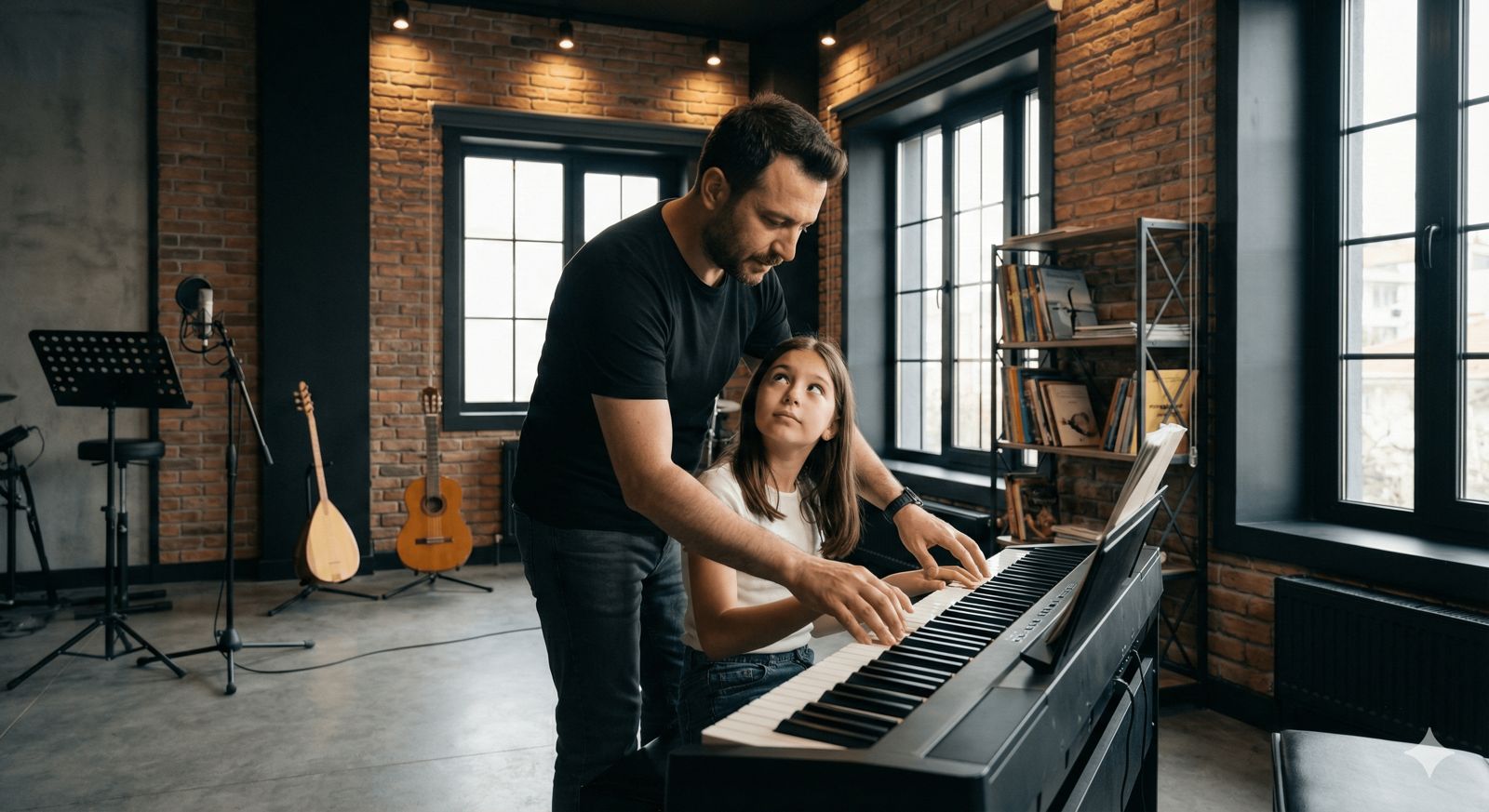 MEB onaylı piyano kursunda birebir çocuk ve genç eğitimi.