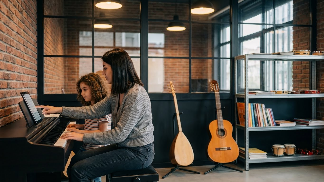 Bakırköy 4 yaş piyano kursu eğitim ortamı.