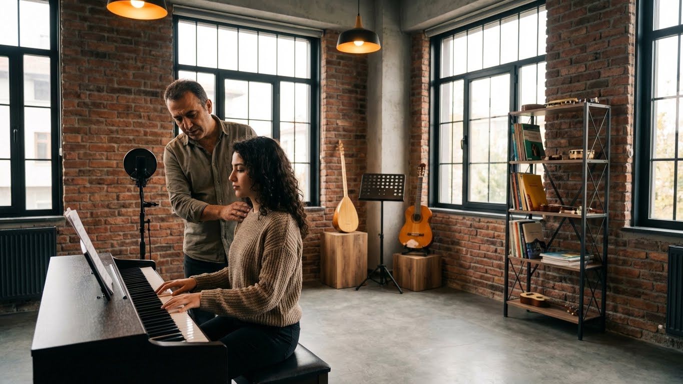 Bakırköy Piyano Akademi doğru oturuş tekniği ve sakatlanmayı önleyici piyano eğitimi.