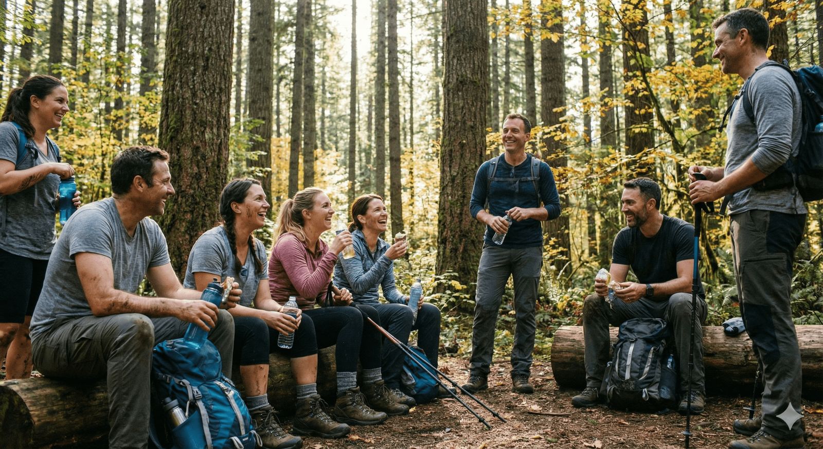 30 yaş üstü sosyal aktiviteler, trekking ve doğa yürüyüşü yapan arkadaş grubu. 