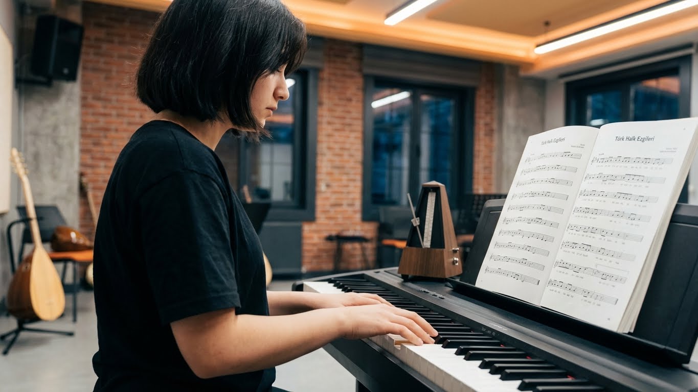Hedef odaklı piyano özel ders kısa süreli program çalışmaları.