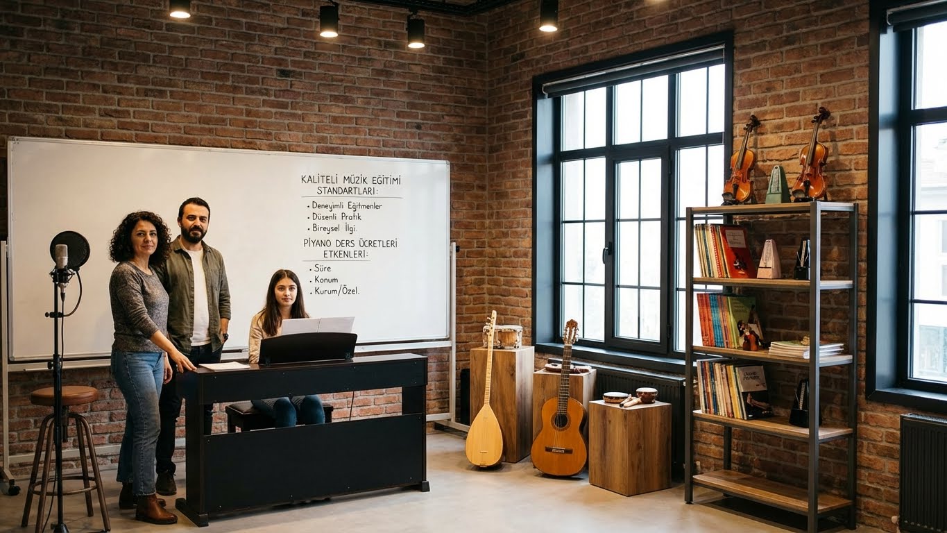 Kaliteli müzik eğitimi standartları ve piyano dersi fiyatlarını etkileyen faktörler.