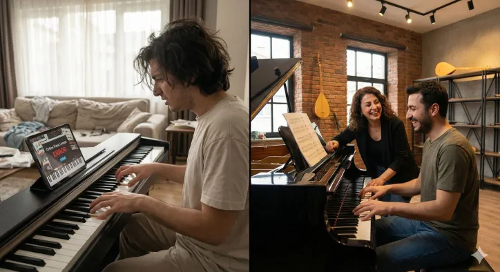 Piyano Kursa Gitmeden Öğrenilir Mi? Otorididakt Yöntemlerin Sınırları ve Riskleri