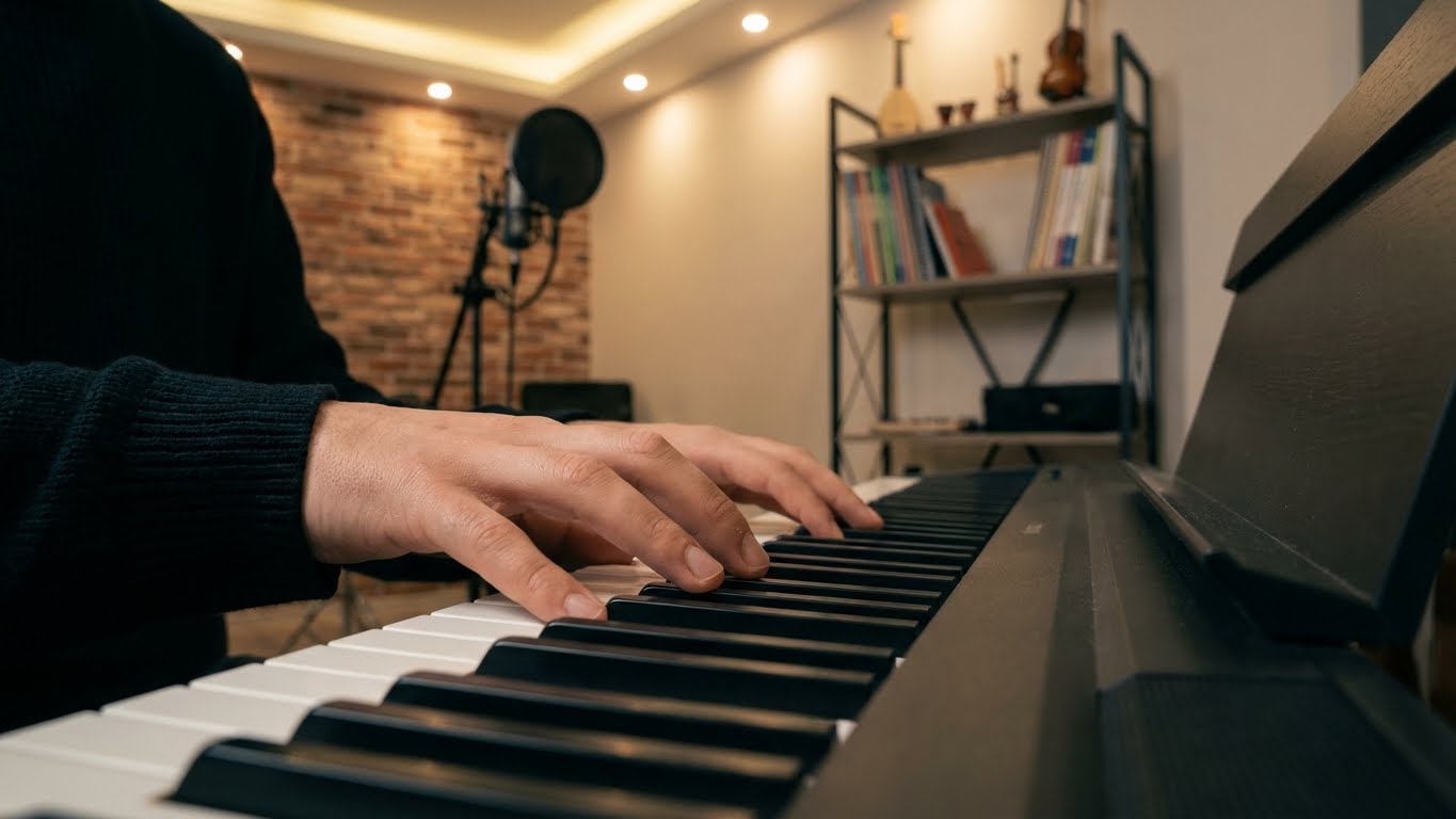 MEB onaylı piyano kursu programında teknik performans ve el pozisyonu çalışması.