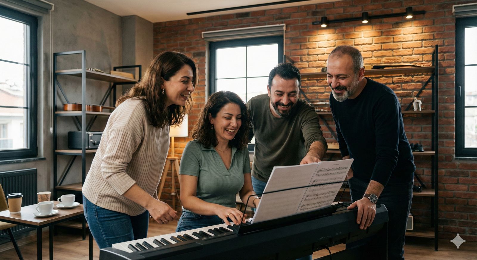 Yetişkinler için hobi piyano kursu ve grup dersleri etkinlikleri.