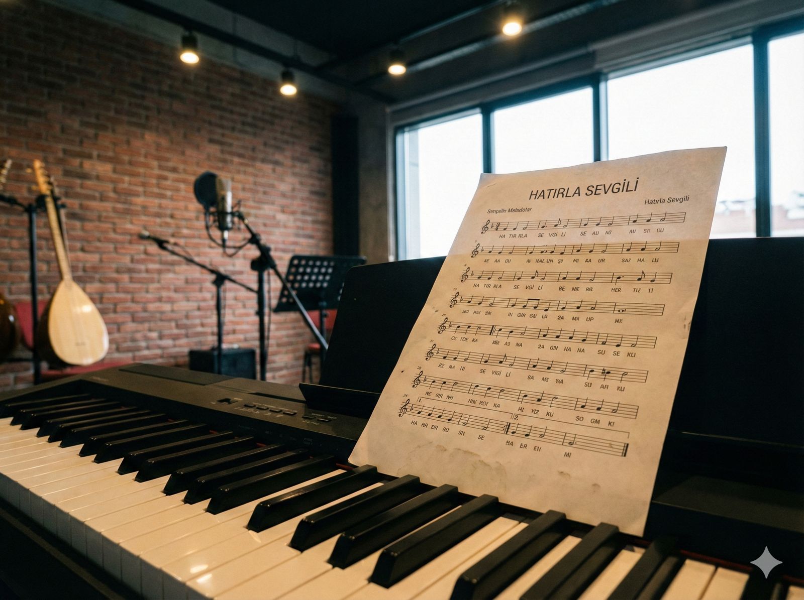 Yeni başlayanlar için kolay Türkçe piyano şarkıları notaları ve tuşlar.
