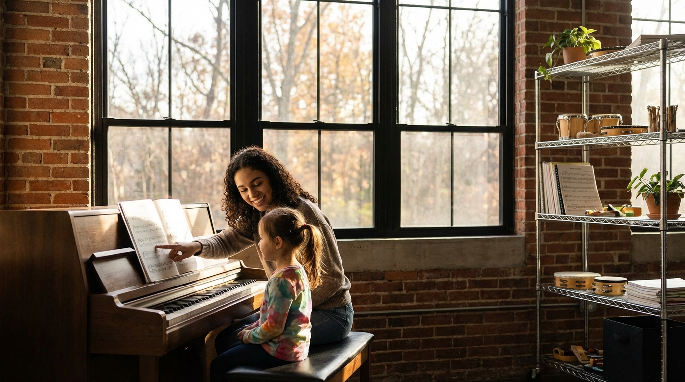 MEB onaylı kurslar nereden alınır diyenler için profesyonel piyano eğitimi ortamı.